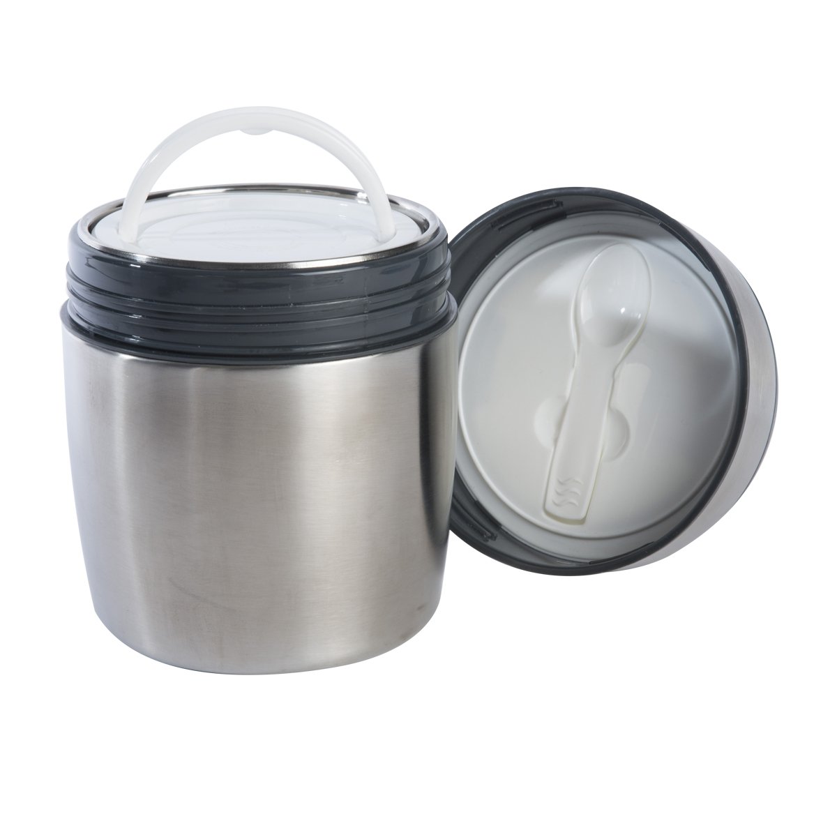 Lunch box isotherme inox 2 compartiments, cuillère intégrée 1780