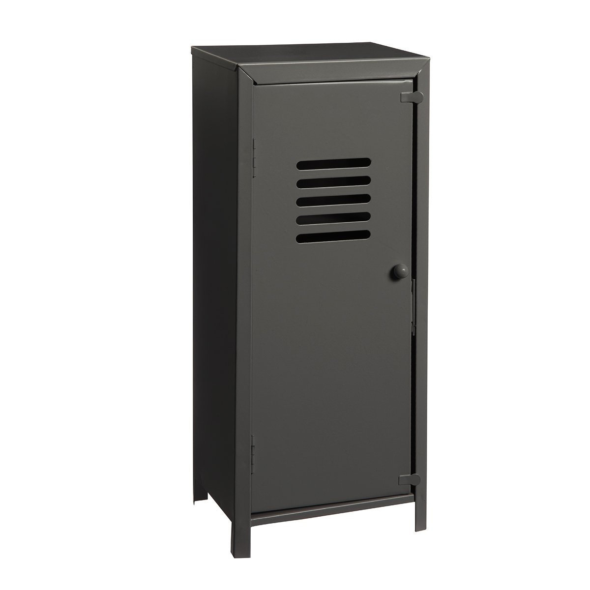 Petite armoire, casier vestiaire métallique déco coloris noir H 32cm 2877