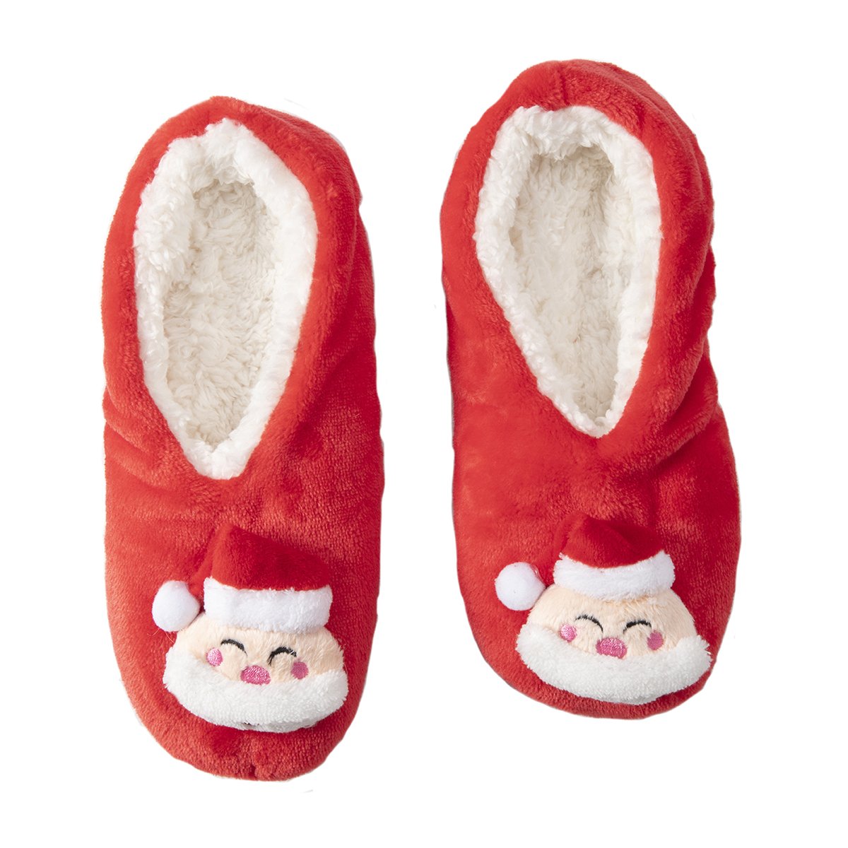 Chaussons de Noël rouges antidérapants, lavables en machine taille 43/