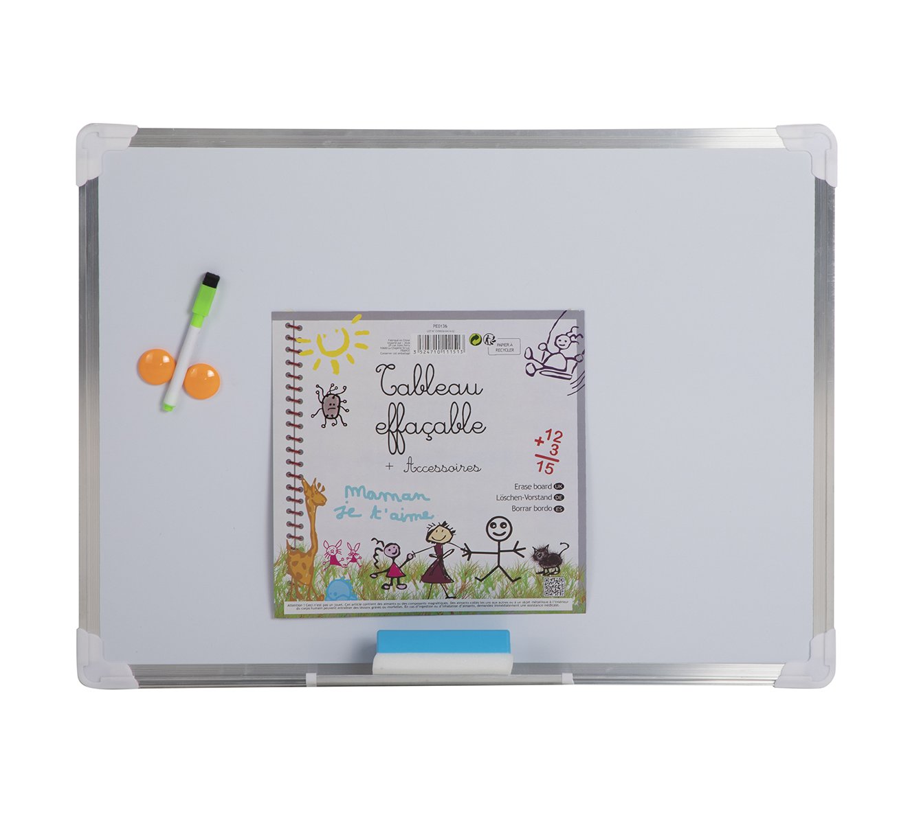 Tableau Mural Blanc Effaçable Wedestock 2355