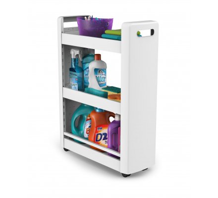 Desserte Mobilo 3 Etageres 4 Roulettes Blanc 1423