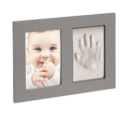 Kit Moulage D Empreinte Bebe 2d Avec Cadre Photo Gris Kit Moulage D Empreinte Bebe 2d Avec Cadre Photo Gris
