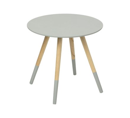 Table D Appoint Table A Cafe En Bois Gris Style Scandinave