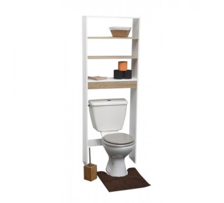 Meuble Dessus Wc Toilettes Avec 3 Etageres 2649