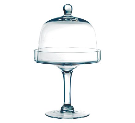 Presentoir Cloche A Gateau Sur Pied En Verre H 30x D 19cm 1934 Presentoir Cloche A Gateau Sur Pied En Verre H 30x D 19cm 1934