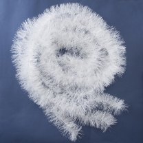 Lot de 3 guirlandes décoration sapin blanches 2 mètres