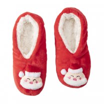 Chaussons de Noël rouges antidérapants, lavables en machine taille 39/42