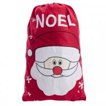 Sac pour cadeaux, hotte du père noël coloris rouge