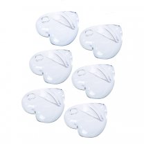 Lot de 6 cœurs porte-nom (L)5x(h)5cm