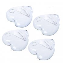 Lot de 4 cœurs porte-nom (L)8x(h)8cm