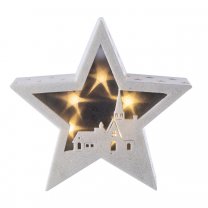 Etoile décoration de Noël lumineuse à Led 21,5x5x21cm